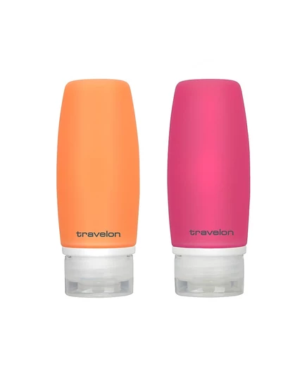 Дорожные тюбики Travelon Smart Tubes 89 мл, набор 2 шт., разноцветные