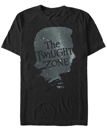 Футболка с коротким рукавом Fifth Sun Twilight Zone CBS Mens Galactic Icon Face Profile black