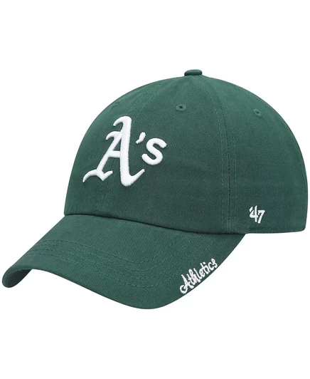 Женская бейсболка 47 Brand Oakland Athletics, зеленая