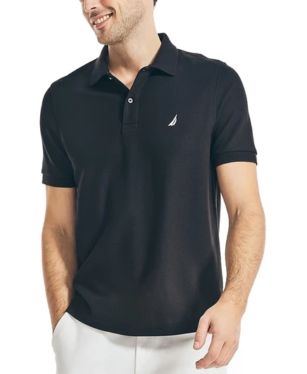 Мужское поло Nautica Classic-Fit Performance, черное
