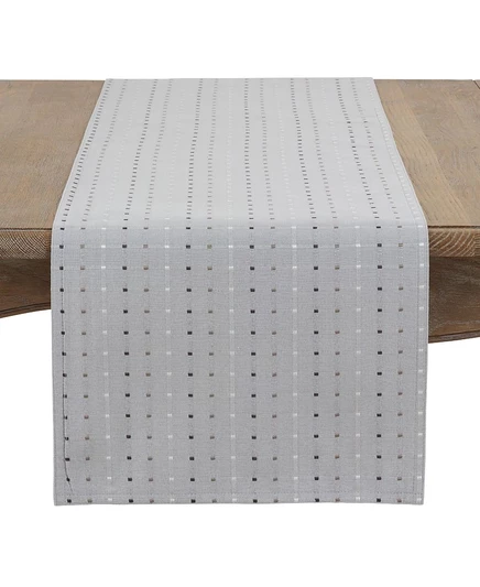 Беговая дорожка Saro Lifestyle с квадратной строчкой, 16 ”x 72” серая