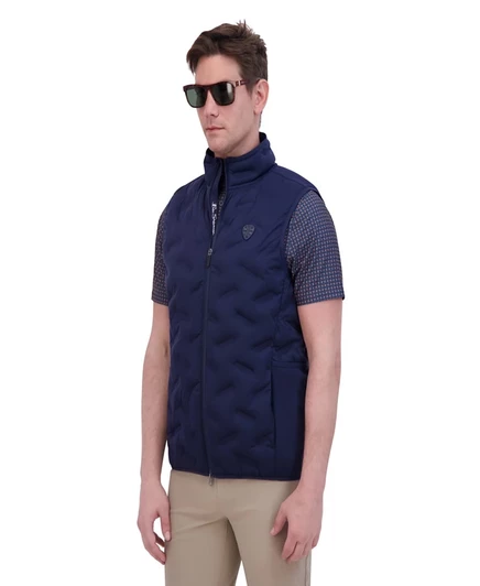 Мужской стёганый жилет ben sherman sport 4way stretch, синий