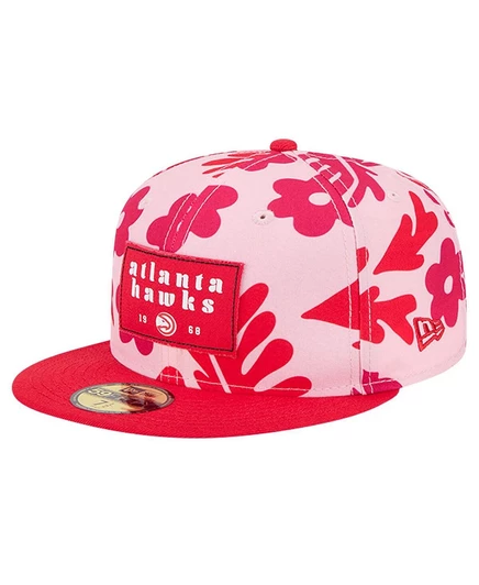 Мужская кепка New Era 59FIFTY Atlanta Hawks, красная
