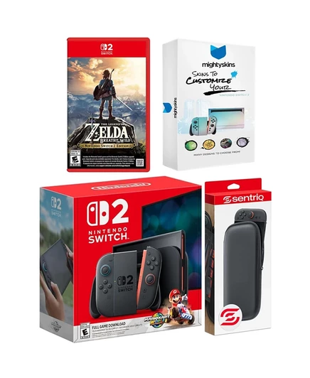 Консоль Nintendo Switch 2 с Mario Kart World и Zelda, серая