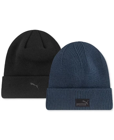  Men's Academy 2-Pk. Вязаные шапочки с манжетами в рубчик. blue/black