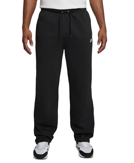 Мужские брюки из матового флиса с открытым подолом Nike Club  black