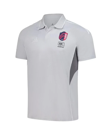 Мужское поло Adidas St. Louis City SC 2025, серебристое
