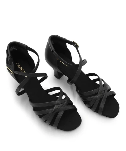 Женские бальные туфли Capezio Georgia, каблук 5 см, черные