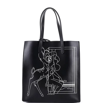 Женская сумка Givenchy Stargate из кожи с принтом, черная
