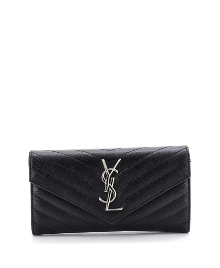 Женский кошелек Pre-Owned Saint Laurent Matelassé, черный