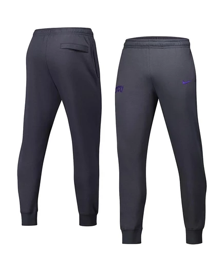 Мужские флисовые штаны Nike TCU Horned Frogs, антрацитовые
