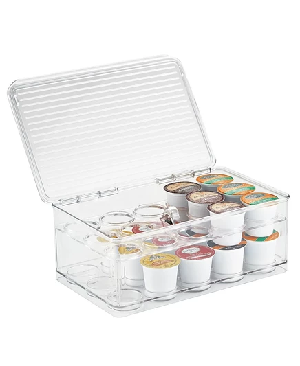 IDesign - штабелируемый держатель для кофейных капсул K-Cup Pods clear