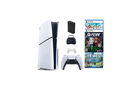 Консоль Sony PlayStation 5 Slim дисковая 1 ТБ, комплект с играми