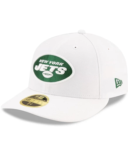 Мужская кепка New Era 59FIFTY New York Jets, белая