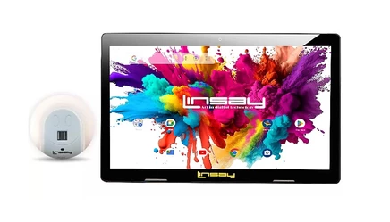 Планшет LINSAY 10.1″ 128 ГБ Octa Core Android 14, черный