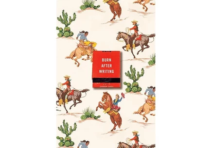 Книга Burn After Writing (Cowgirl) Sharon Jones, мягкая обложка