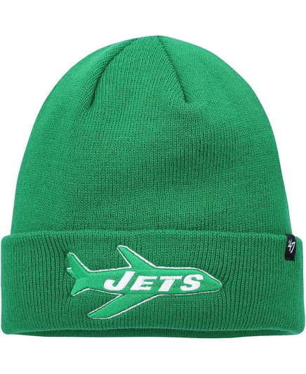 Мужская вязаная шапка с манжетами Kelly Green New York Jets Legacy kelly green