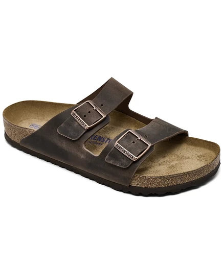  Мужские сандалии из промасленной кожи Arizona Essentials с двумя ремешками от Finish Line brown