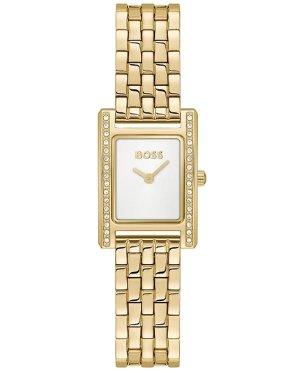 Женские часы Hugo Boss Lucy Precious Quartz Basic Mini с ионным покрытием из тонкой золотой стали, 18,50 мм из золота