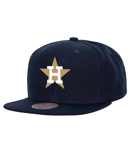 Мужская кепка Mitchell & Ness Cooperstown Snapback, темно-синяя