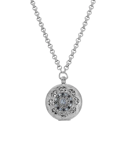 Колье с медальоном 2028 Crystal Blue, синее