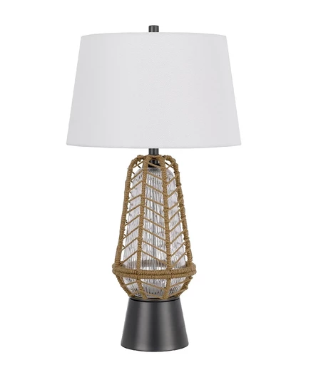 Настольная лампа Cal Lighting Hanko металлическая, 79 см, черная