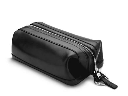 Мужской несессер Bosca Old Leather 25 см на молнии, черный