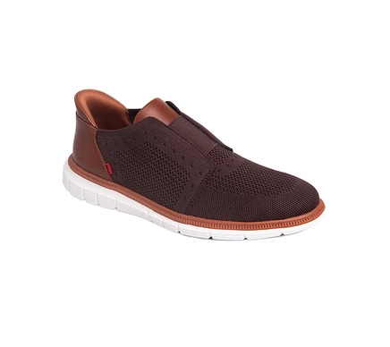 Мужские оксфорды Marc Joseph New York без шнуровки коричневые