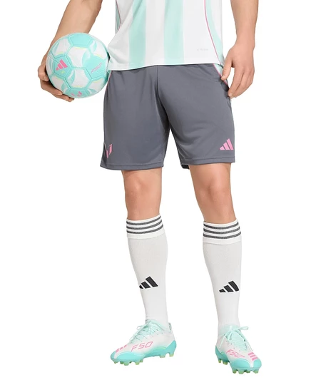 мужские тренировочные шорты adidas Messi серого цвета