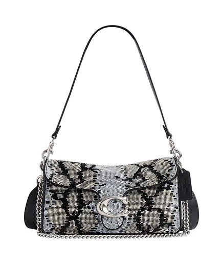 Сумка-змейка COACH Tabby Medium, украшенная бисером, через плечо 26 multi