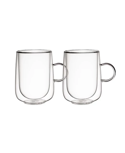 Большой изолированный стакан для латте Villeroy & Boch Artesano для горячих и холодных напитков, набор из 2 бокалов