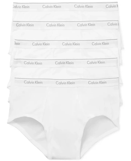 Мужские хлопковые слипы Calvin Klein 5 шт., белые