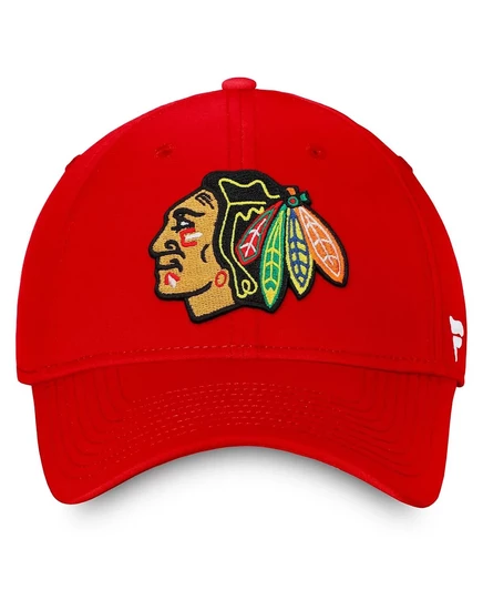 Мужская кепка Fanatics Chicago Blackhawks, красная