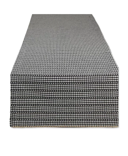 Дорожка Design Imports Gingham 36×183 см, черная