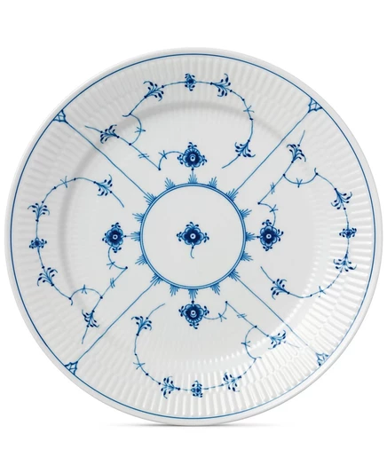 Тарелка Royal Copenhagen Blue Fluted, 27,3 см, сине-белая