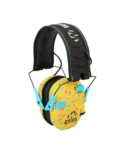 Наушники Walkers Razor Slim Electronic Gold Sprinkles Muff с полнодиапазонными динамиками желтого цвета