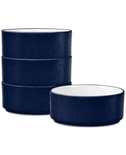 Набор мисок Noritake Colortex Stone Stax, 4 шт., синий