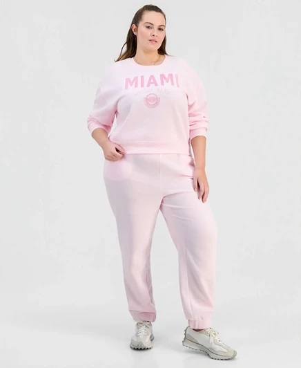 Спортивный комплект из флиса FULL CIRCLE TRENDS Trendy Plus Miami Crew мульти