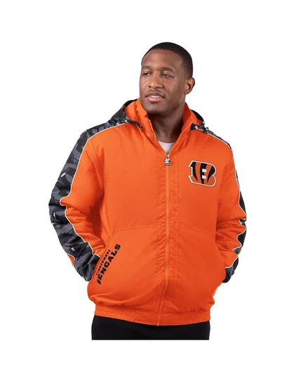 Мужская куртка Starter Cincinnati Bengals на молнии, многоцветная