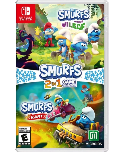  Коллекция игр Smurfs 2 В 1: Mission Vileaf и Smurfs Kart - Nintendo Switch