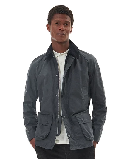 Мужская куртка Barbour Ashby из вощеного хлопка, серая