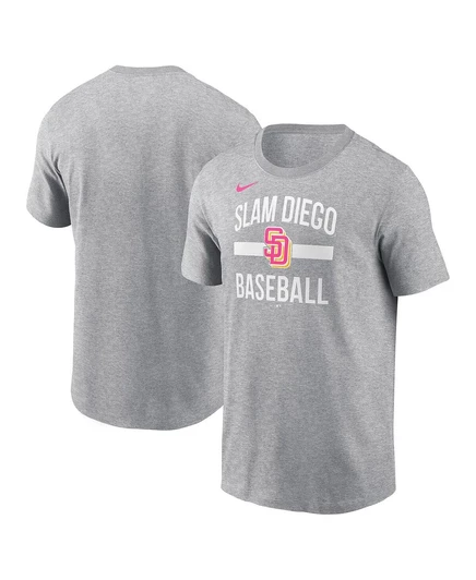 Мужская футболка Heather Grey San Diego Padres City Connect  heather gray