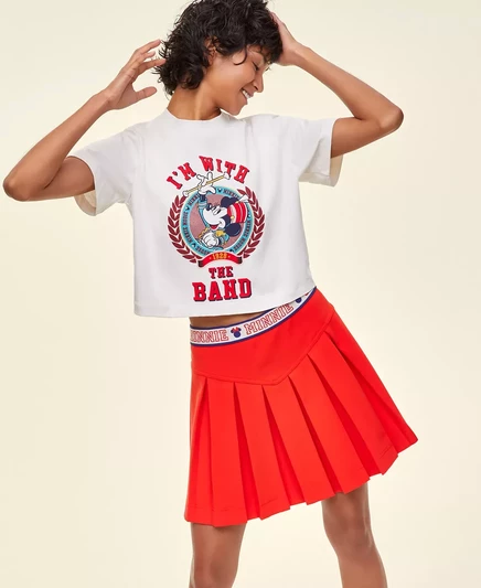  Женская плиссированная мини-юбка Minnie Majorette, созданная для Macy's red