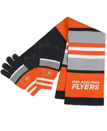 Женский набор шарф и перчатки WEAR by Erin Andrews Philadelphia Flyers, разноцветный