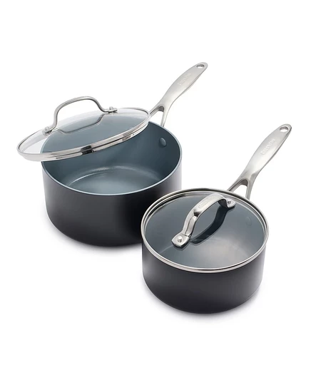 Набор кастрюль greenpan valencia pro 1,9 л и 2,8 л, серый