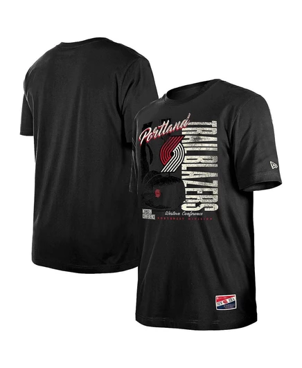 Мужская футболка New Era Portland Trail Blazers, черная