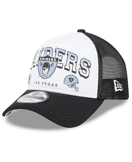 Мужская кепка New Era 9FORTY Raiders, бело-черная