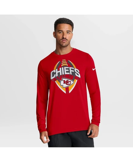 Мужская красная футболка с длинным рукавом Kansas City Chiefs Prime Time Legend Icon Performance red