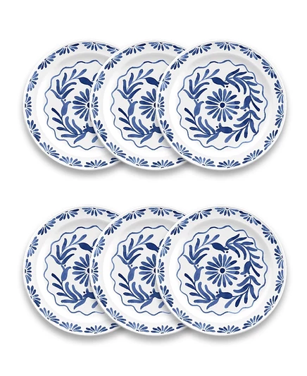 Набор салатных тарелок Abode Homewares Azul, 6 шт., синий