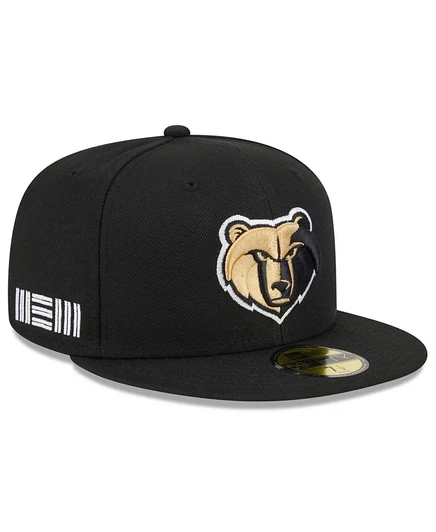 Мужская кепка New Era Black Memphis Grizzlies 2023/24 City Edition Alternate 59 размера 